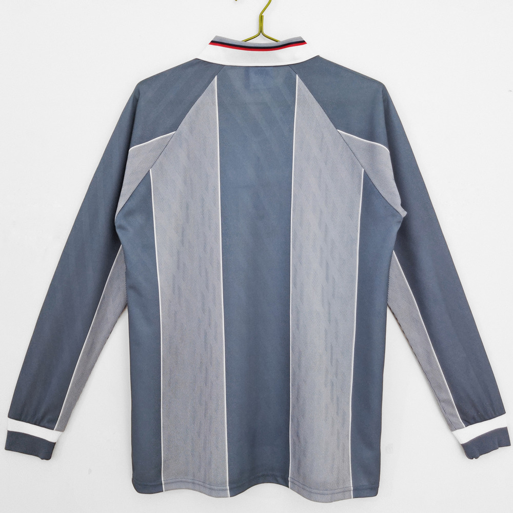 1996 England Long Sleeve Away Retro Jersey