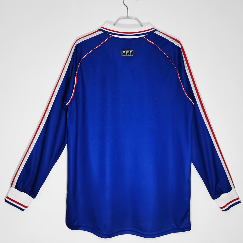 1998 France Long Sleeve Home Retro Jersey
