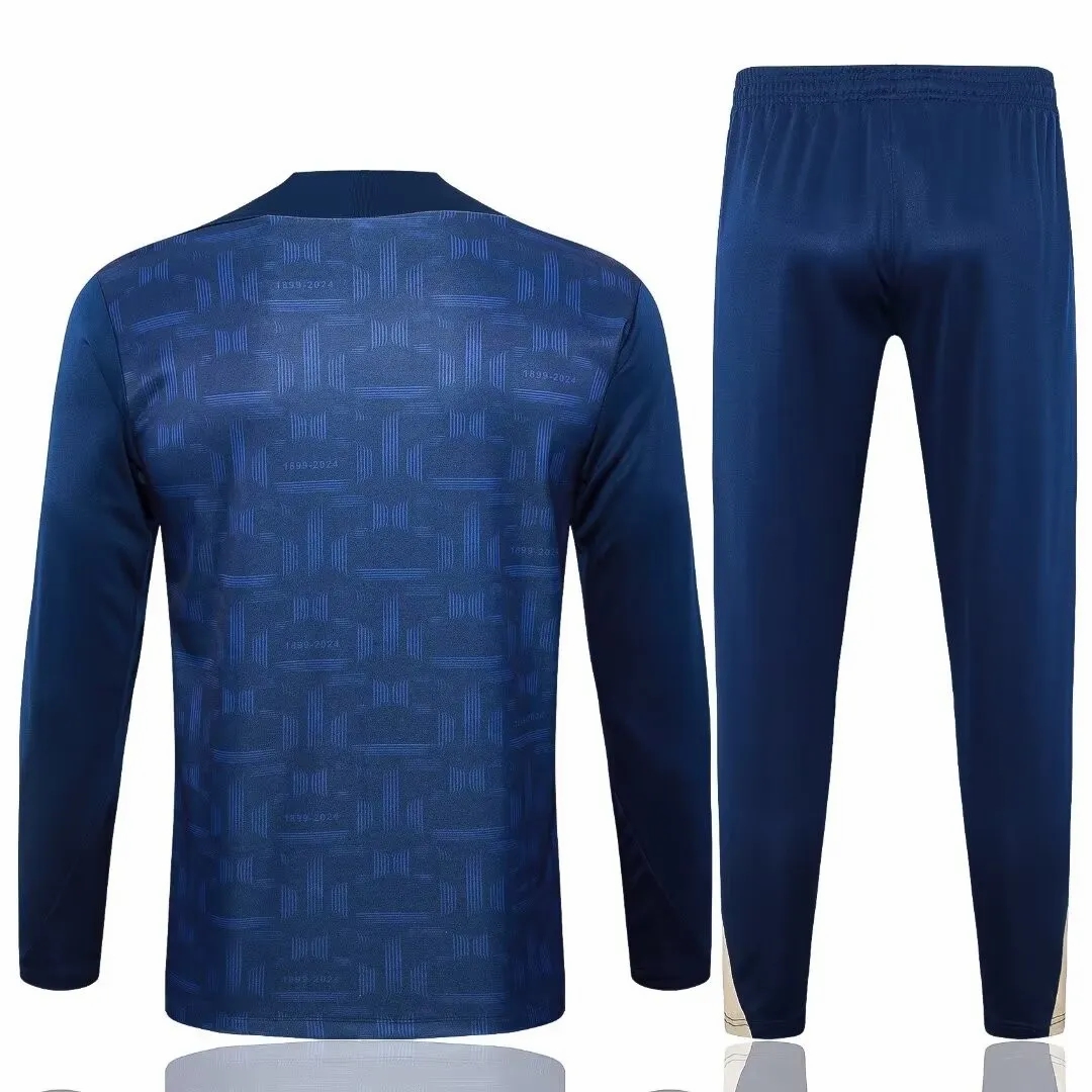 24-25 FC Barcelona Mens Blue Training Technical Tracksuit