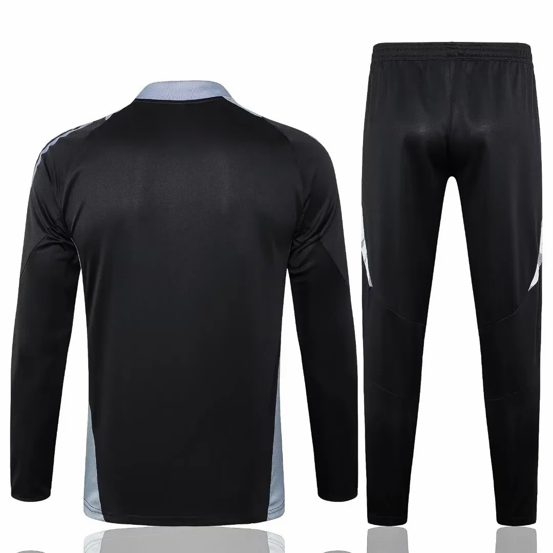 24-25 Italy Mens Black Training Technical Tracksuit