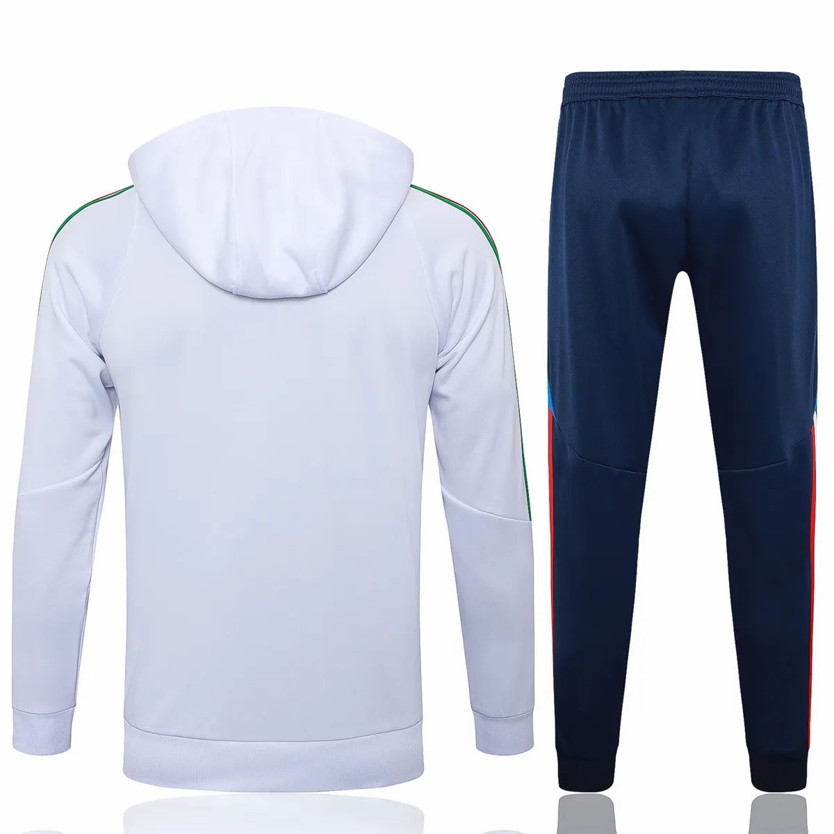 24-25 Italy Mens White Training Hooded Technical Tracksuit