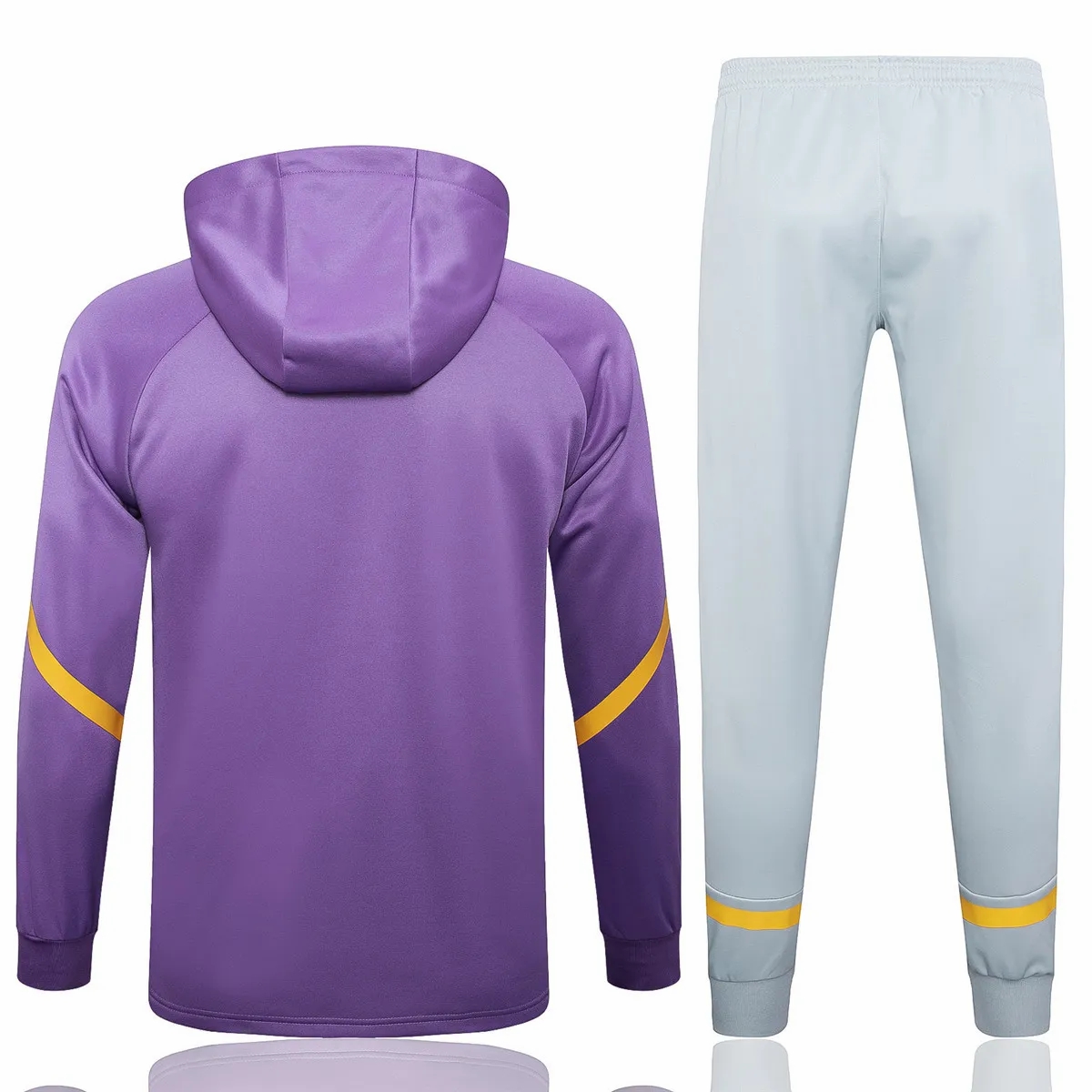 24-25 Real Madrid Mens Purple Hooded Presentation Tracksuit