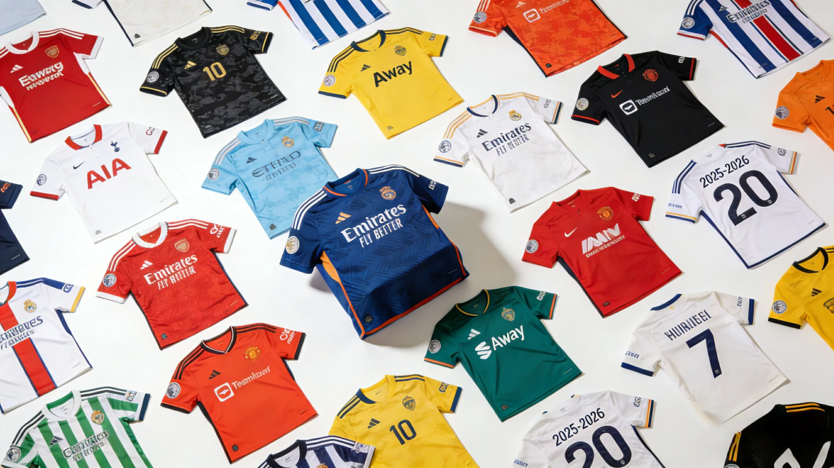 Large collection of affordable 2025-26 soccer jerseys