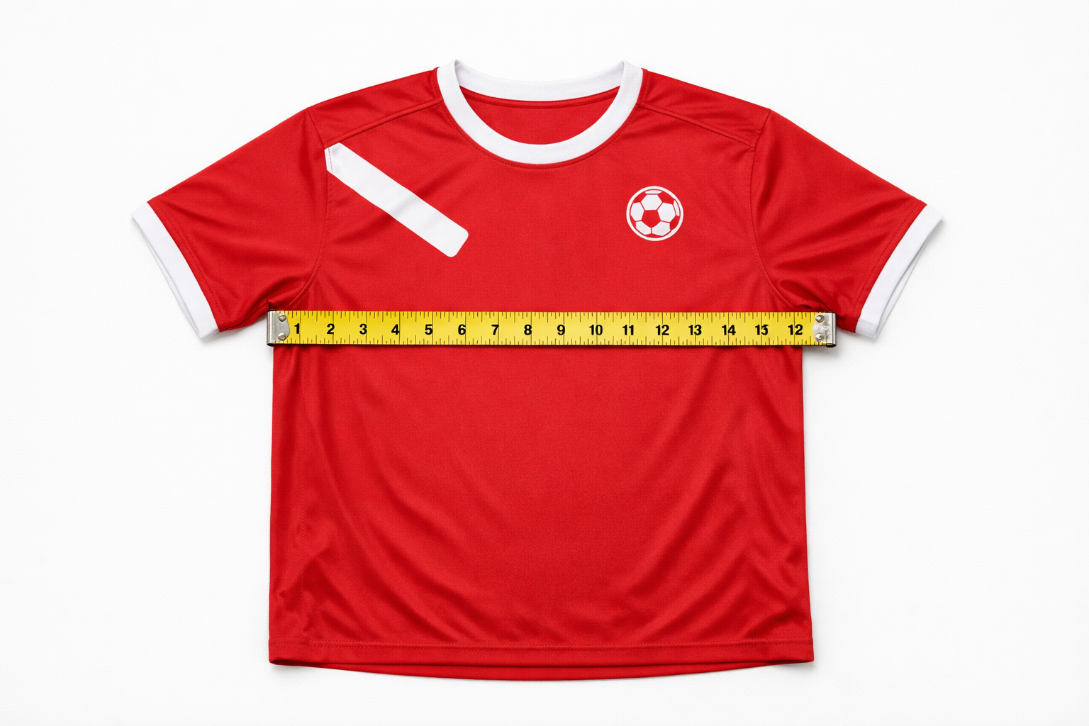 Measuring a soccer jersey in inches for the perfect fit guide