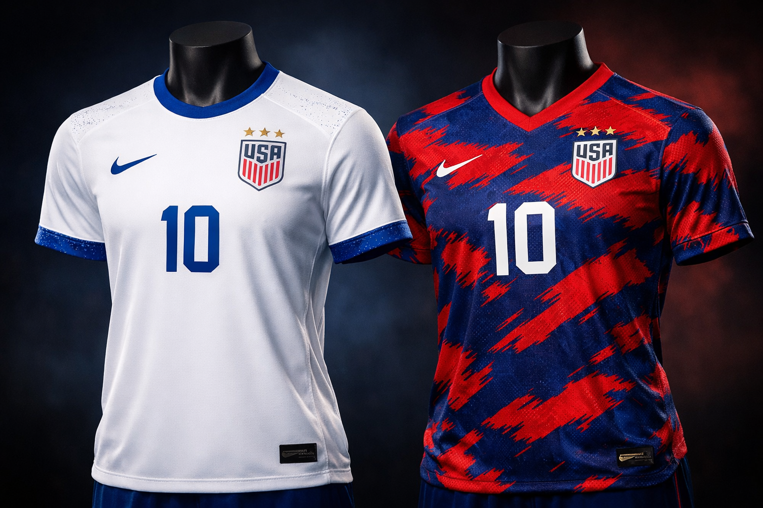 The latest 2025 USWNT Home and Away soccer jerseys.