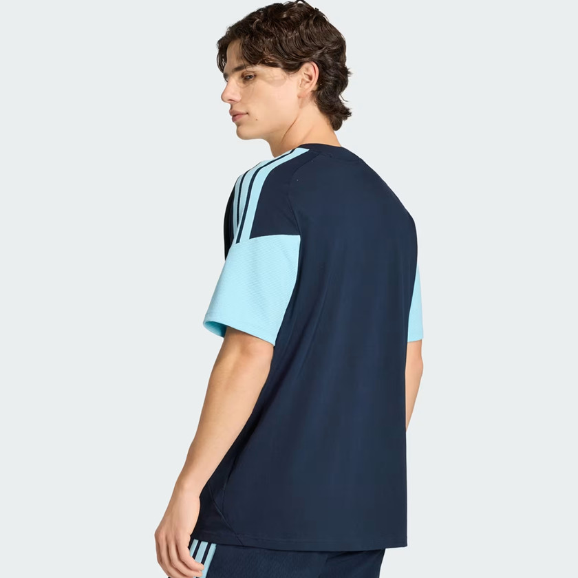 2026 Argentina Mens Soccer Sweat Tee Night Navy Cotton Fan Shirt