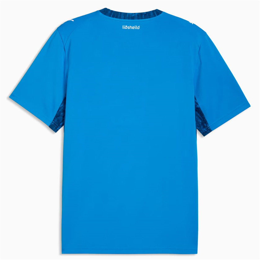 2026 Iceland Mens Home Soccer Jersey Blue Volcanic Landscape National Kit