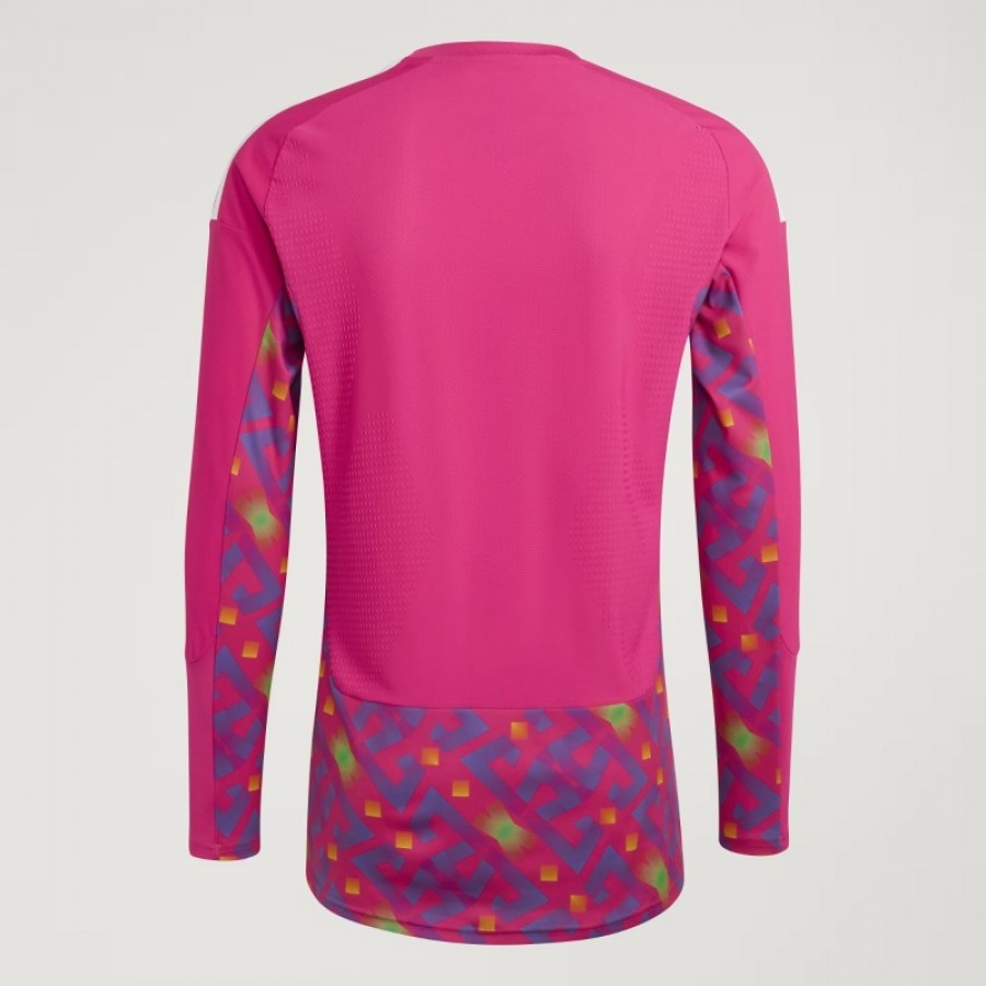 2026 Mexico Mens Goalkeeper Long Sleeve Jersey Pink Retro Pattern Kit