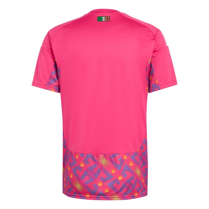 2026 Mexico Mens Goalkeeper Soccer Jersey Pink Geometric Legend Kit