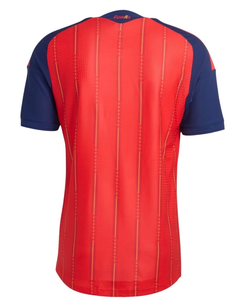 2026 Spain Mens World Cup Home Soccer Jersey Red Navy Fan Kit