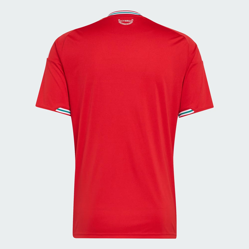 2026 Wales Mens Home Soccer Jersey Red Cymru Tonal Graphic Kit