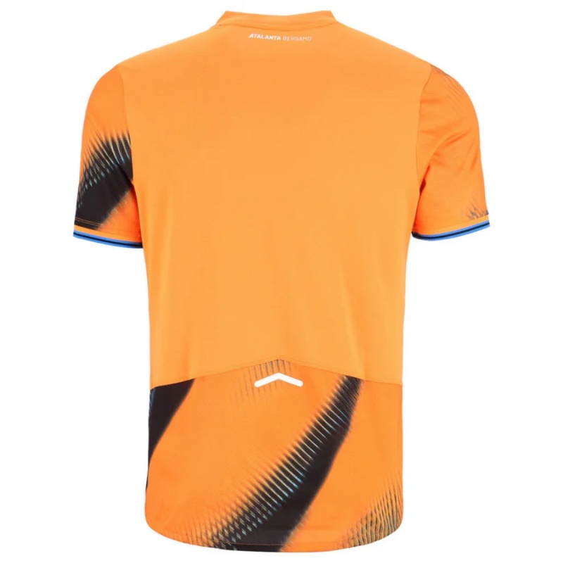 25-26 Atalanta Mens Third Soccer Jersey Orange Wave Design Club Kit