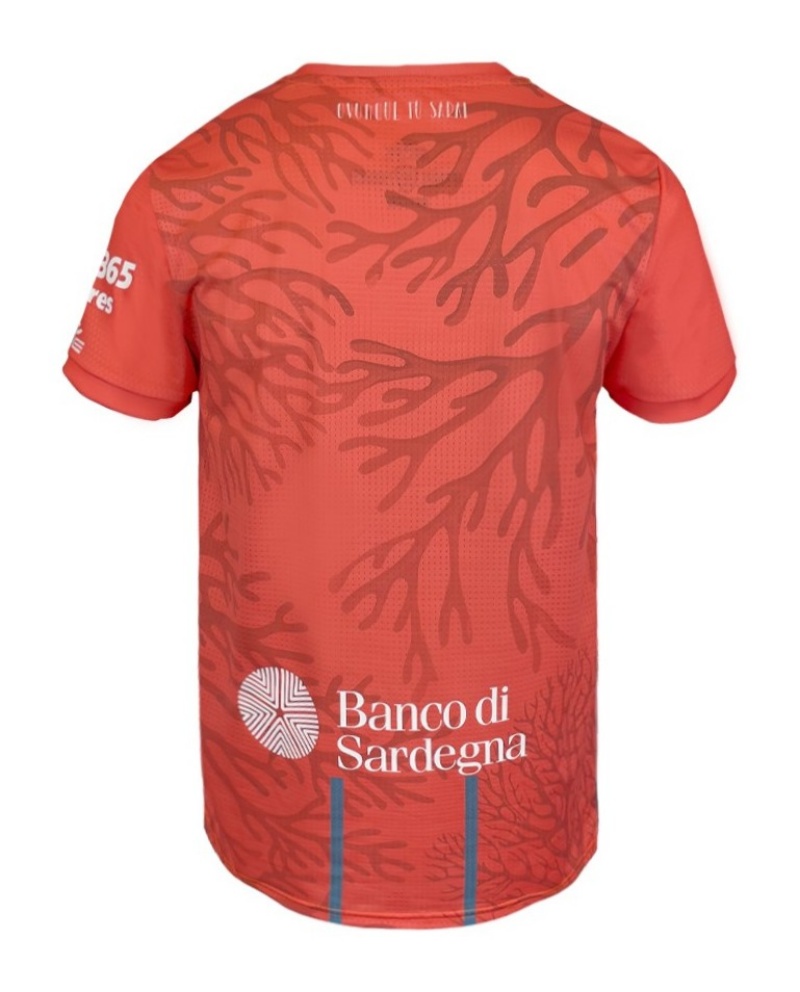 25-26 Cagliari Calcio Mens Fourth Soccer Jersey Reef Tide Sustainable Kit