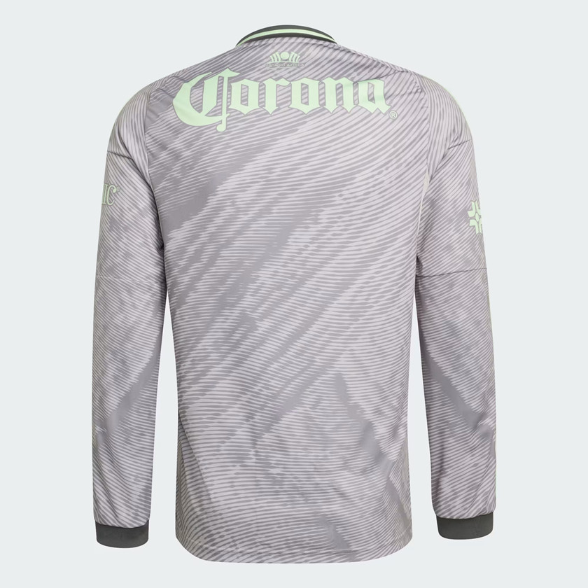 25-26 Club America Mens Third Long Sleeve Soccer Jersey Pro Performance