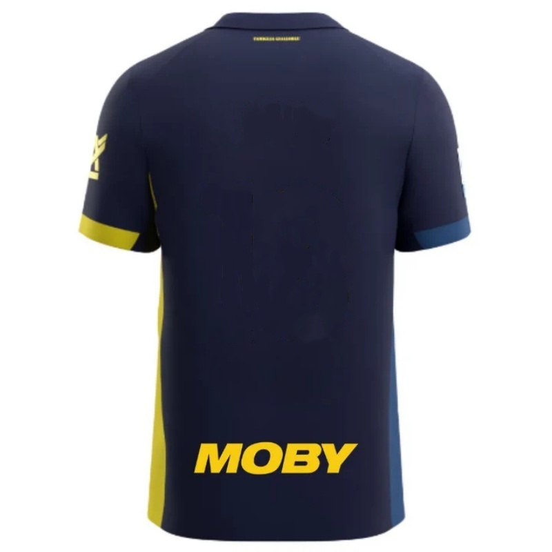 25-26 Parma Calcio 1913 Mens Fourth Soccer Jersey Navy Yellow Two-Tone Kit