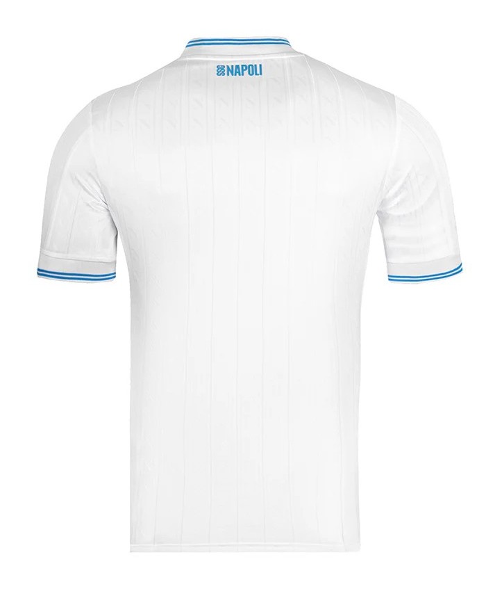 25-26 SSC Napoli Mens Euro Away Soccer Jersey Elegant White Club Kit