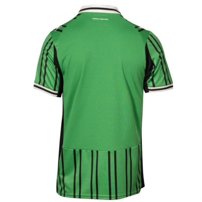 25-26 Sassuolo FC Mens Home Soccer Jersey Black Green Stripes Polo Kit