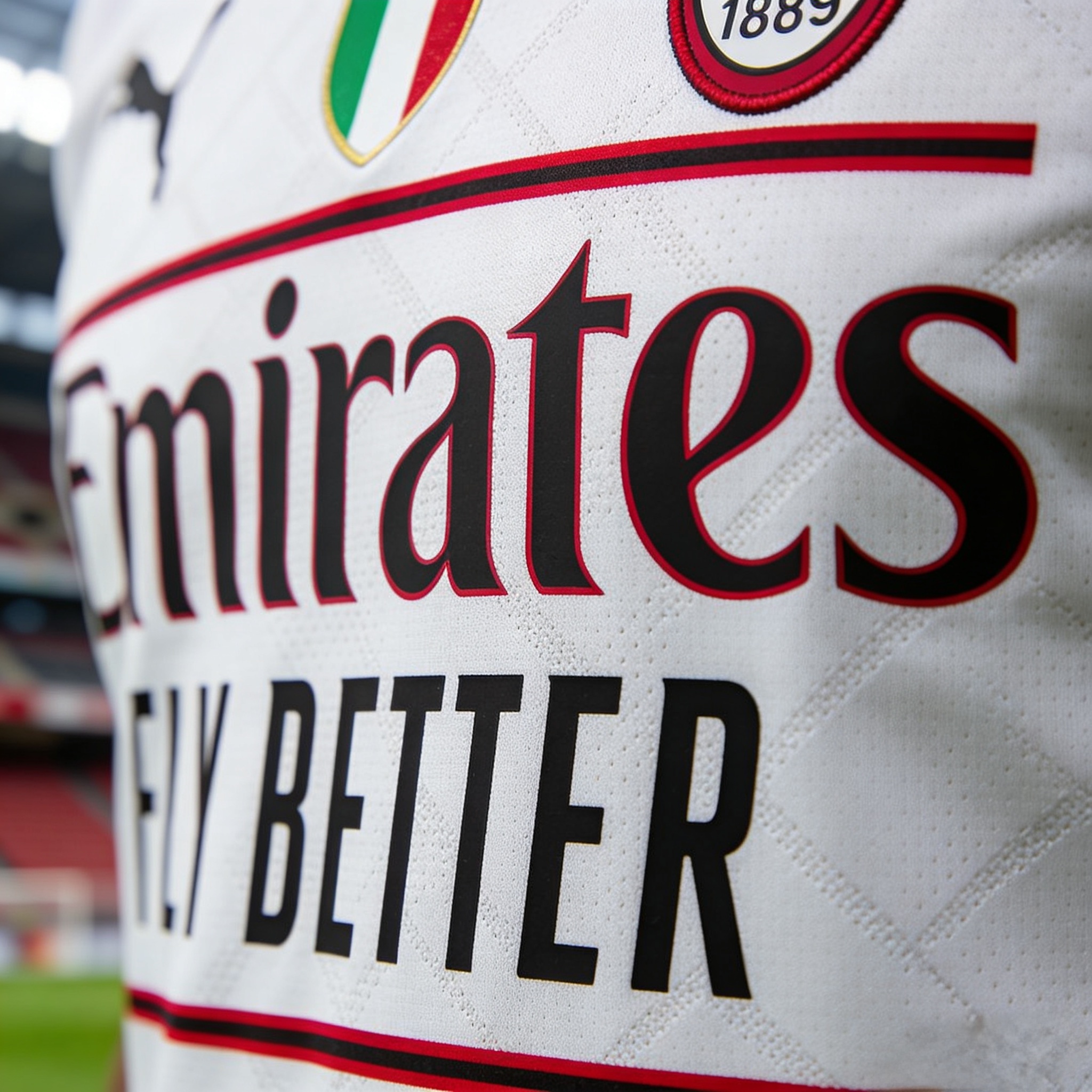 1988-89 AC Milan Mediolanum retro soccer jersey