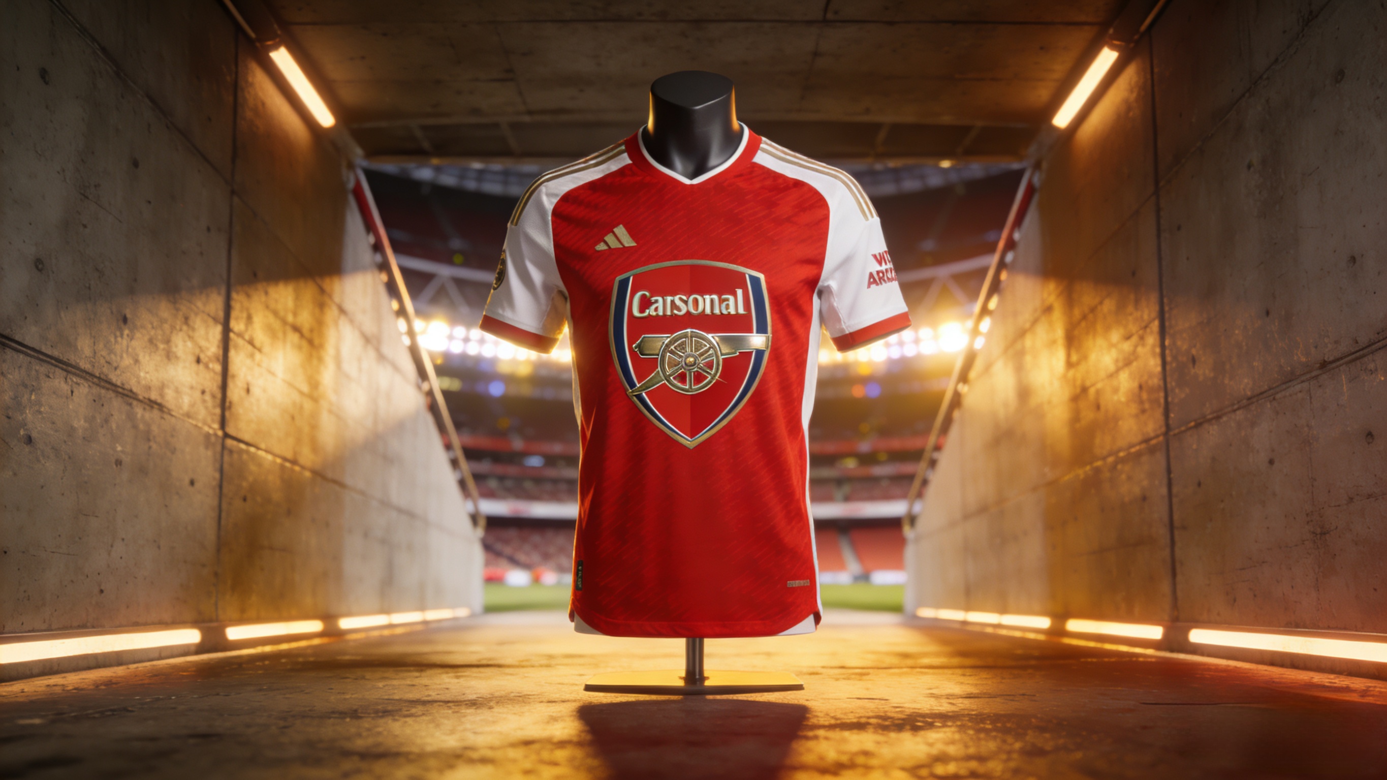 Official 2025-26 Arsenal home soccer jersey at Jerserys.com.
