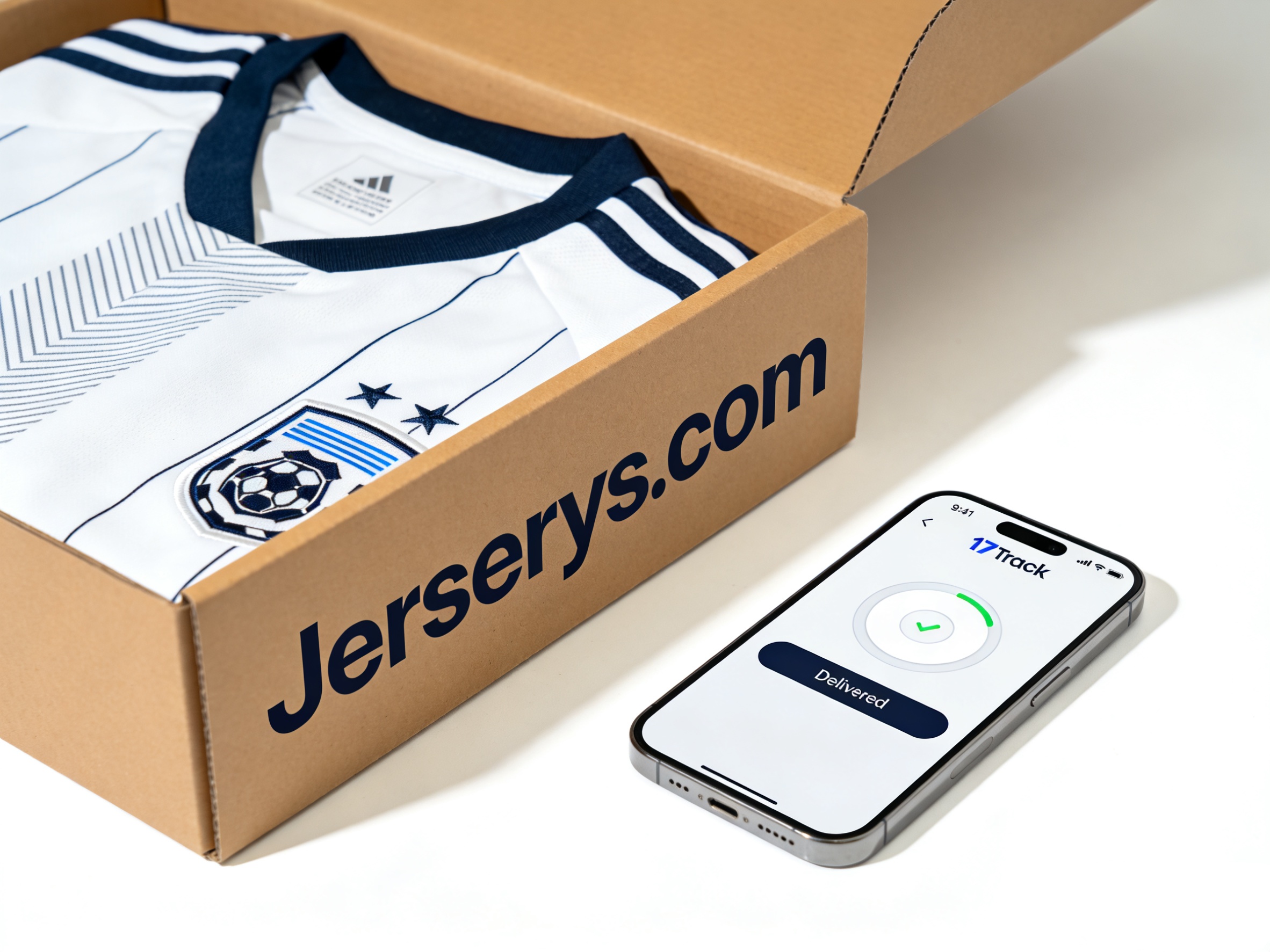 Secure packaging and 17track order tracking for Juventus jerseys