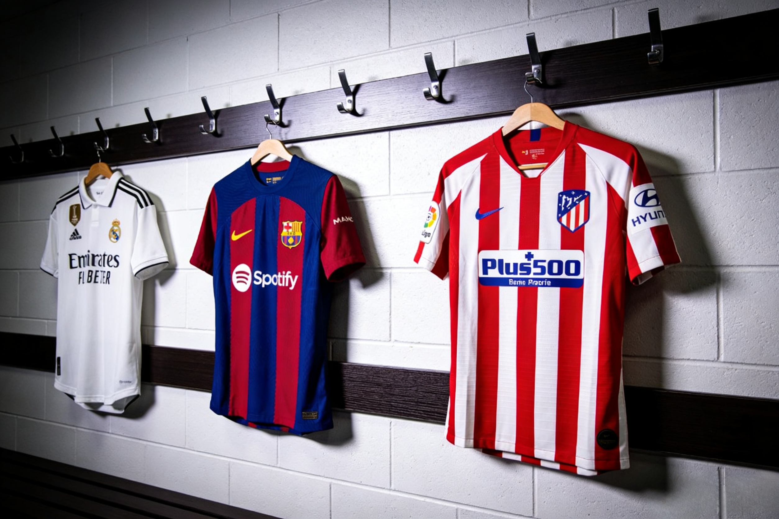 Close-up of Dri-FIT fabric and LFP patch on an authentic La Liga jersey.