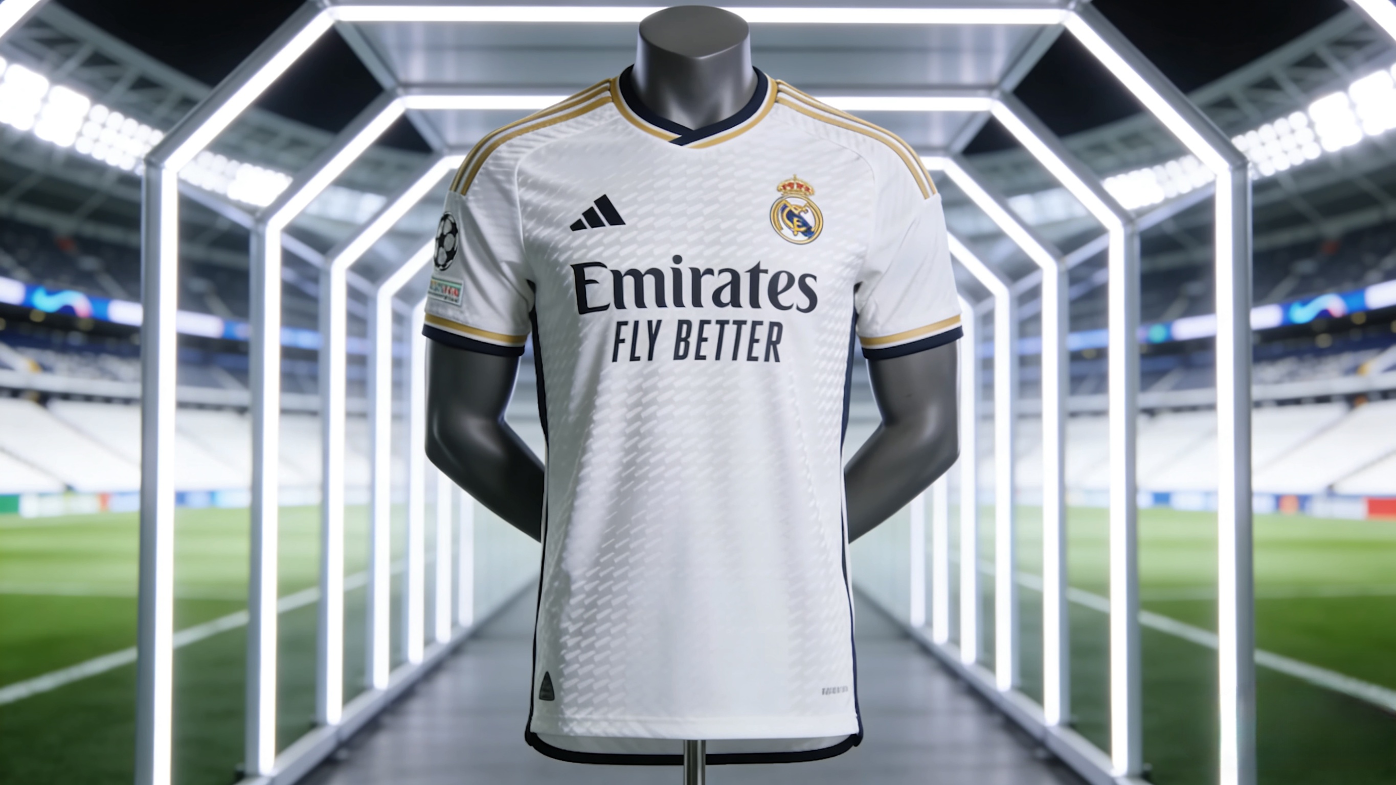 Official 2025-26 Real Madrid home soccer jersey at Jerserys.com.