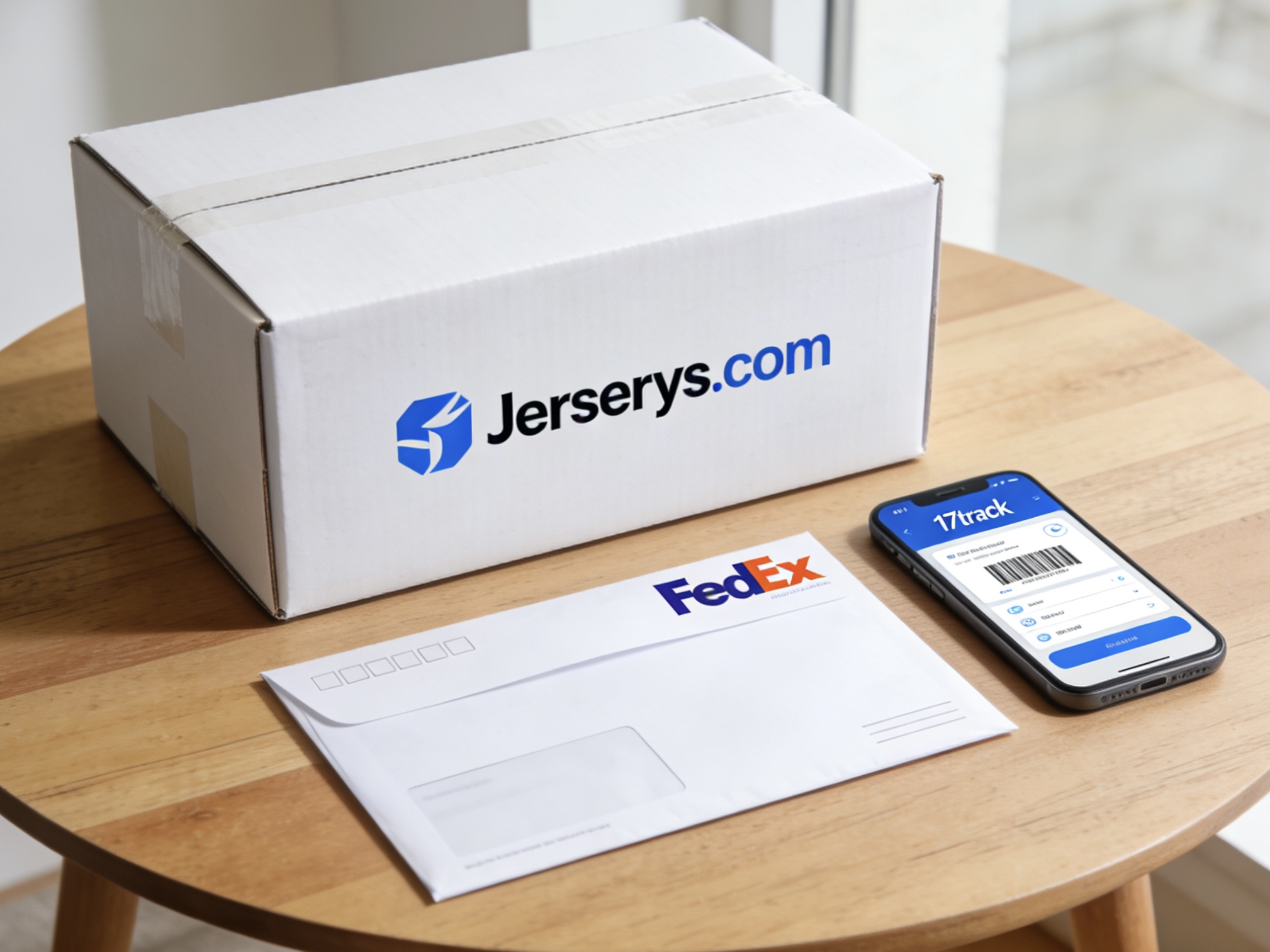 Secure packaging and tracking for Real Madrid soccer jersey orders.