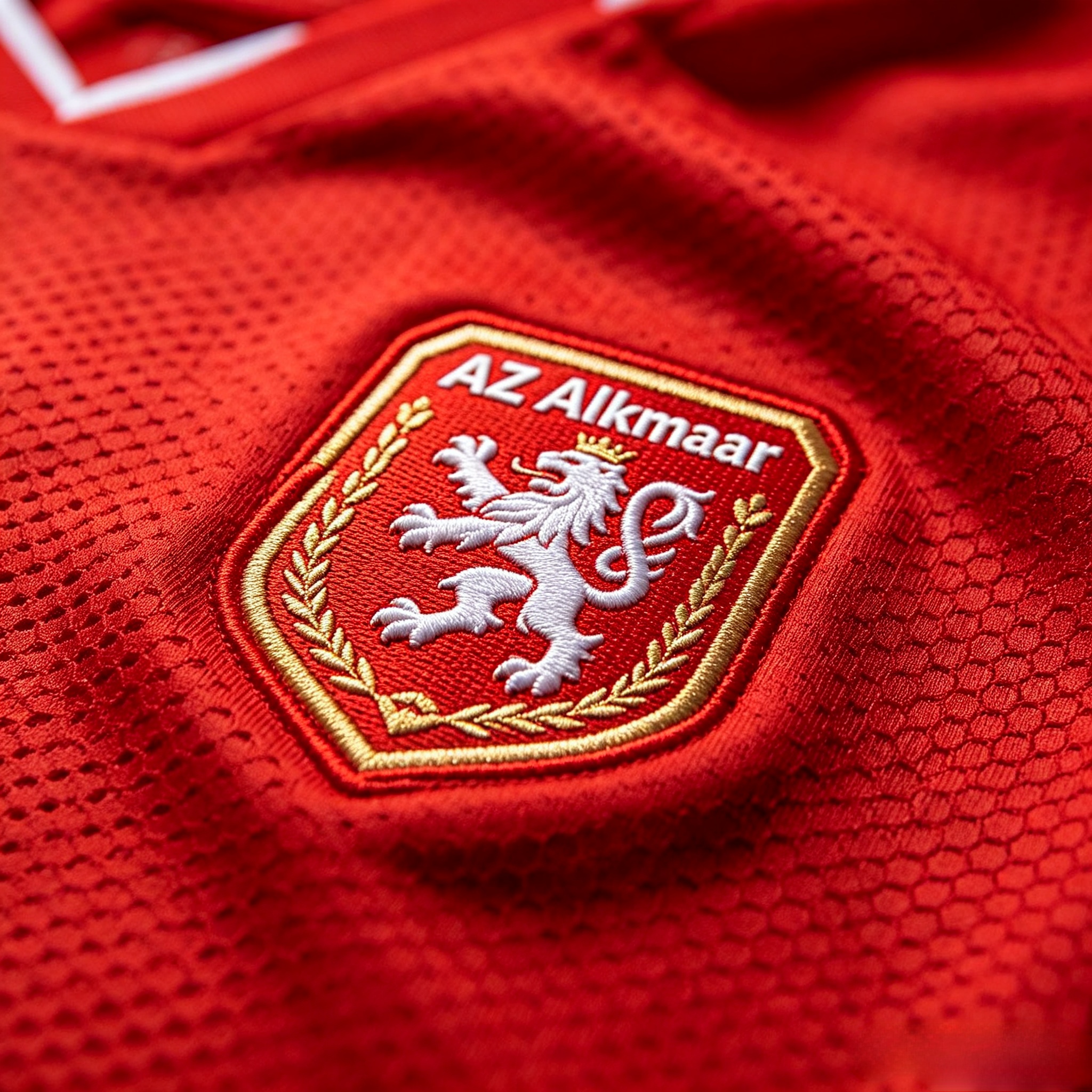 Close-up of Dri-FIT moisture-wicking fabric on an AZ Alkmaar kit