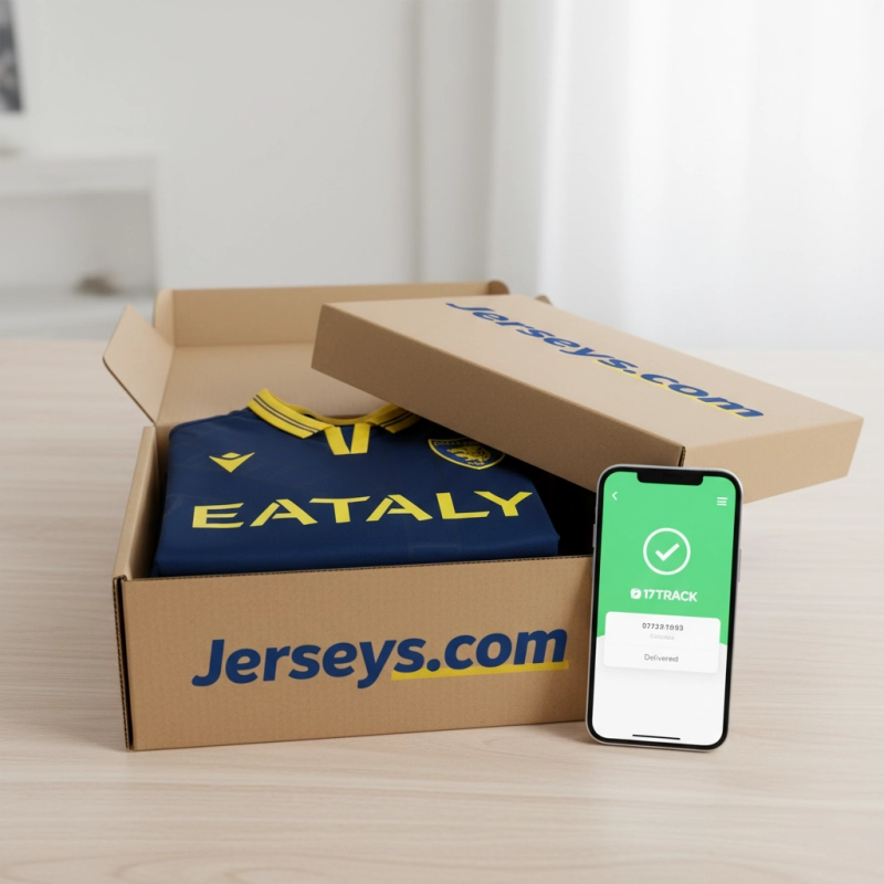 Secure shipping and 17track order tracking for Hellas Verona jerseys.