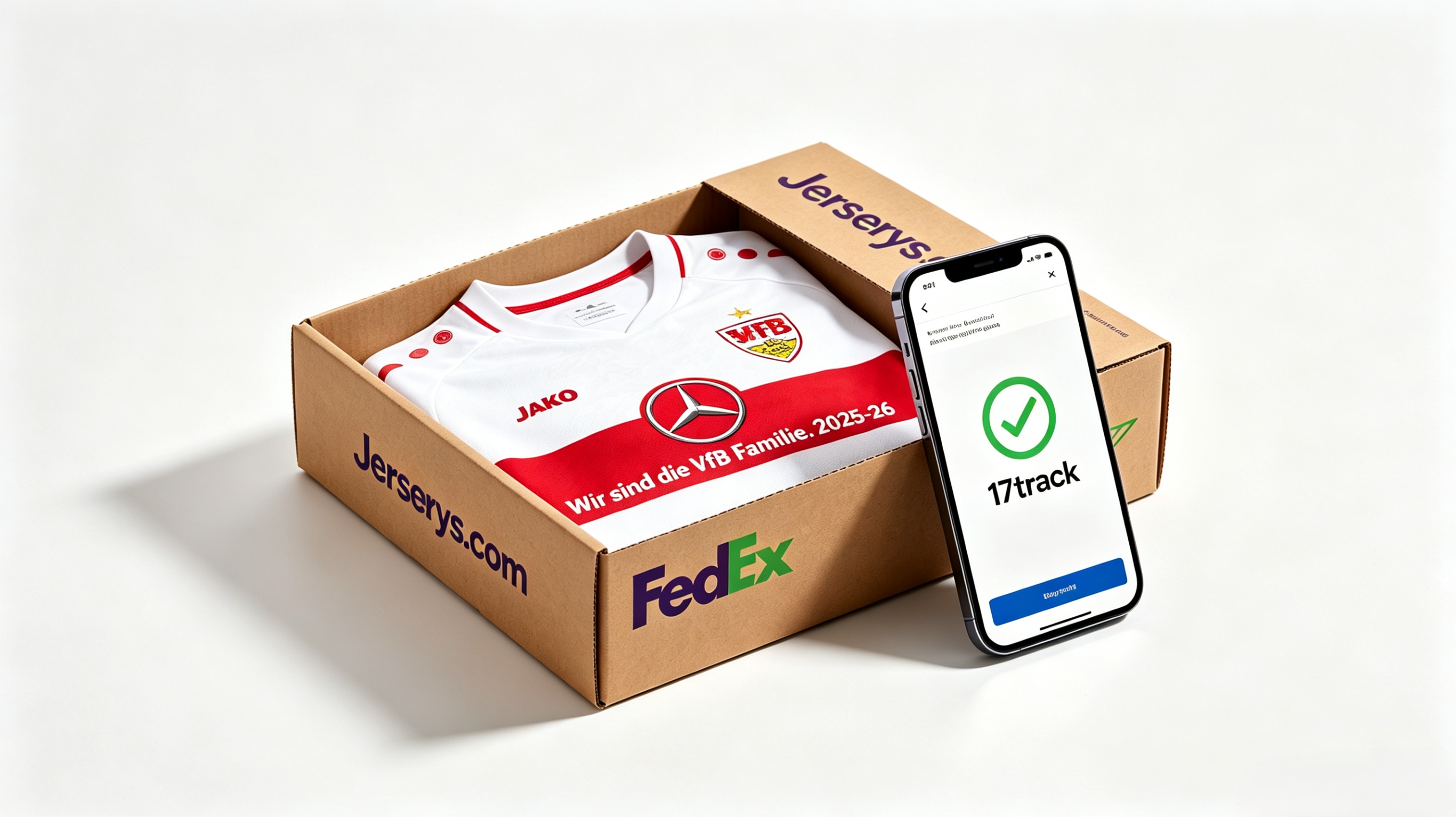 Secure shipping and 17track order tracking for VfB Stuttgart jerseys
